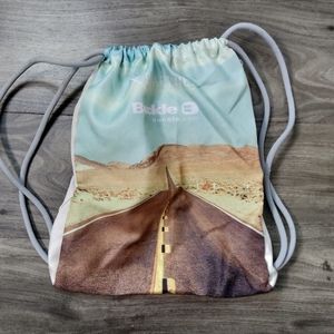Buckle Drawstring Backpack w/side zipper